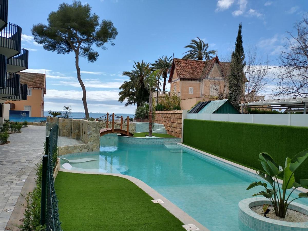 Modern nieuwbouwappartement aan het strand van de Mar Menor in Santiago de la Ribera Lo Pagán Buitenkant foto