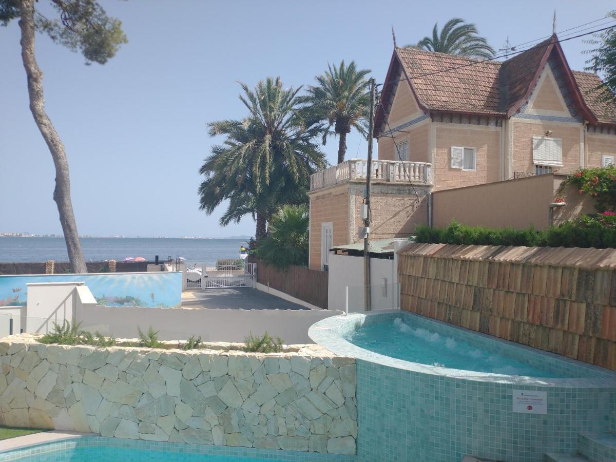 Modern nieuwbouwappartement aan het strand van de Mar Menor in Santiago de la Ribera Lo Pagán Buitenkant foto