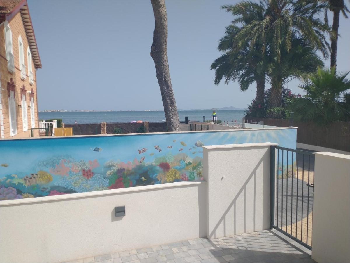 Modern nieuwbouwappartement aan het strand van de Mar Menor in Santiago de la Ribera Lo Pagán Buitenkant foto