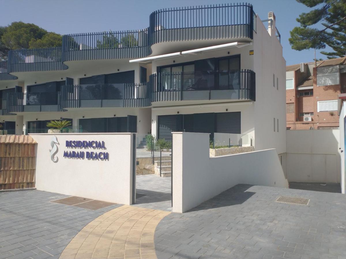 Modern nieuwbouwappartement aan het strand van de Mar Menor in Santiago de la Ribera Lo Pagán Buitenkant foto